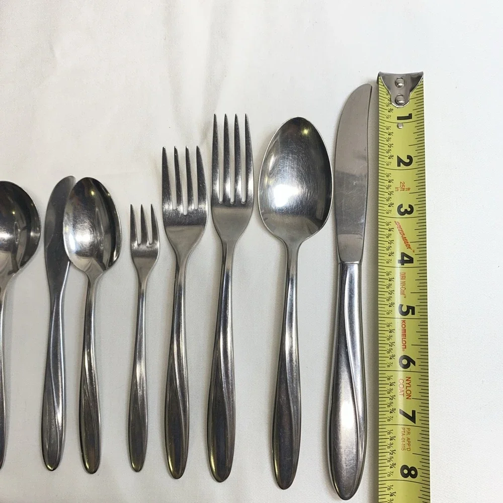 International Deluxe Stainless Flatware CHRISTIANIA‎ 36 Pc Forks Spoons Etc Lot